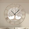 Dřevo života Nástěnné hodiny Strom, 50x50 cm, Dub Sonoma