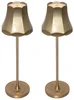 Dvojice dobíjecích retro lamp v růžovém zlatě - Granny IP44