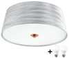 Eglo FONSEA LED stropní svítidlo 2xE27, stříbrná/měděná