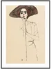 Egon Schiele - Portrét ženy, plakát 50x70 cm