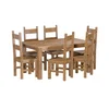 EL DORADO Jídelní set: stůl 152×92 cm a 6 židlí, dub antik