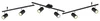 Elegantní černé bodové svítidlo Globo ROBBY 6xGU10/35W/230V