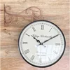 Elegantní indické oboustranné nástěnné hodiny - Průměr 30 cm