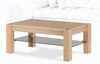 Elegantní konferenční stolek Denver Glass s bukovým masivem