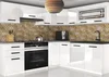 Elegantní kuchyňská sestava Belini 360 cm v bílém lesku s pracovní deskou Lidia2