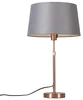 Elegantní měděná stolní lampa s šedým stínítkem, nastavitelná na 35 cm - Model Parte