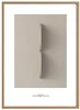 Elegantní plakát s oblými liniemi ve Smokey taupe, 500x700 mm