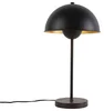 Elegantní retro lampa černá se zlatým interiérem - Magnax