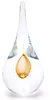 Elegantní Skleněné Těžítko Kapka, Zlatý Topaz, 15 cm | Křišťálové Mistrovství Artcristal Bohemia