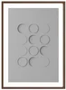 Elegantní stínový plakát z kolekce Light & Shadows, Silver Grey, 500x700 mm