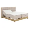 Elektrická boxspring TIANA 160x200 béžová/dub artisan