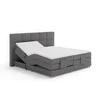 Elektrická polohovací postel Boxspring šedá 180×200 cm – MURKO NEW