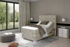 ELTAP Postel boxspring Clover červená s čalouněním Dora 63