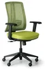 Ergonomická kancelářská židle HUMAN černá se zelenými detaily