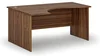 Ergonomický pracovní stůl PRIMO WOOD 160x120 cm levý ořech