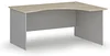 Ergonomický psací stůl PRIMO šedý s dubovým dekorem 160x120 cm