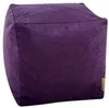 Fialová semišová sedací kostka TiaHome