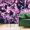 Fialové šeříkové květy – elegantní fototapeta do interiéru