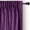 Fialový sametový závěs Pleat 140x245 cm