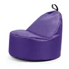 Fialový sedací vak Round L
