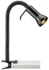 Flexibilní stolní lampa s klipem černá