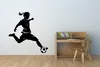 Fotbalistka na zeď 60x63 cm Černá