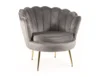 Fotel Camellia Velvet szary