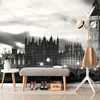 Fototapeta Big Ben v Londýně noční černobíle