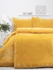 Francouzské mikroplyšové povlečení Laura hořčicové