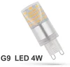 G9 LED žárovka 4W teplá bílá