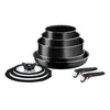 Hliníková sada nádobí Ingenio Easy Cook & Clean Black 10 ks