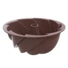 Hnědá silikonová forma na bábovku Orion Flower, 23,5 cm