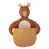 Hnědý látkový dětský úložný koš Bloomingville Mini