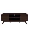 Hnědý TV stolek Caitlin 140x53 cm
