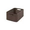 Hnědý úložný košík Curver Style 18 l