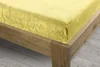 Homeville mikroplyšové prostěradlo 180x200 cm vanilková žlutá
