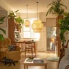 Immax BOHO HILO závěsné svítidlo bambusové D38cm