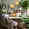 Immax BOHO PELO Přírodní závěsné svítidlo 30cm