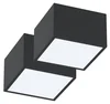 Immax NEO CANTO Smart LED stropní svítidlo 2ks 15x15cm černé Zigbee 3.0