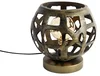 Industriální stolní lampa v starožitném zlatě