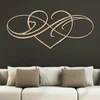 Infinity Love - Romantický dřevěný dekor na zeď