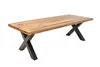 INVICTA INTERIOR Jídelní stůl Iron Craft 200 cm Mango Natural