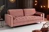 Invicta Interior Velvet pohovka 220 cm starožitná růžová