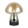 Jantarová LED stolní lampa Dooley Trio