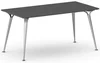 Jednací stůl PRIMO ALFA 160x80 cm šedostříbrná