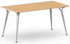 Jednací stůl PRIMO ALFA 160x80 cm šedostříbrná