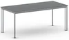 Jednací stůl PRIMO INVITATION 180x80 cm šedostříbrná