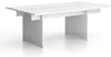 Jednací stůl SOLID s přísednicí, 210x125 cm, bílá