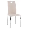 Jídelní židle OLIVA NEW – béžová Velvet a chrom