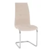 Jídelní židle SALOMA NEW – béžová Dulux Velvet, chrom